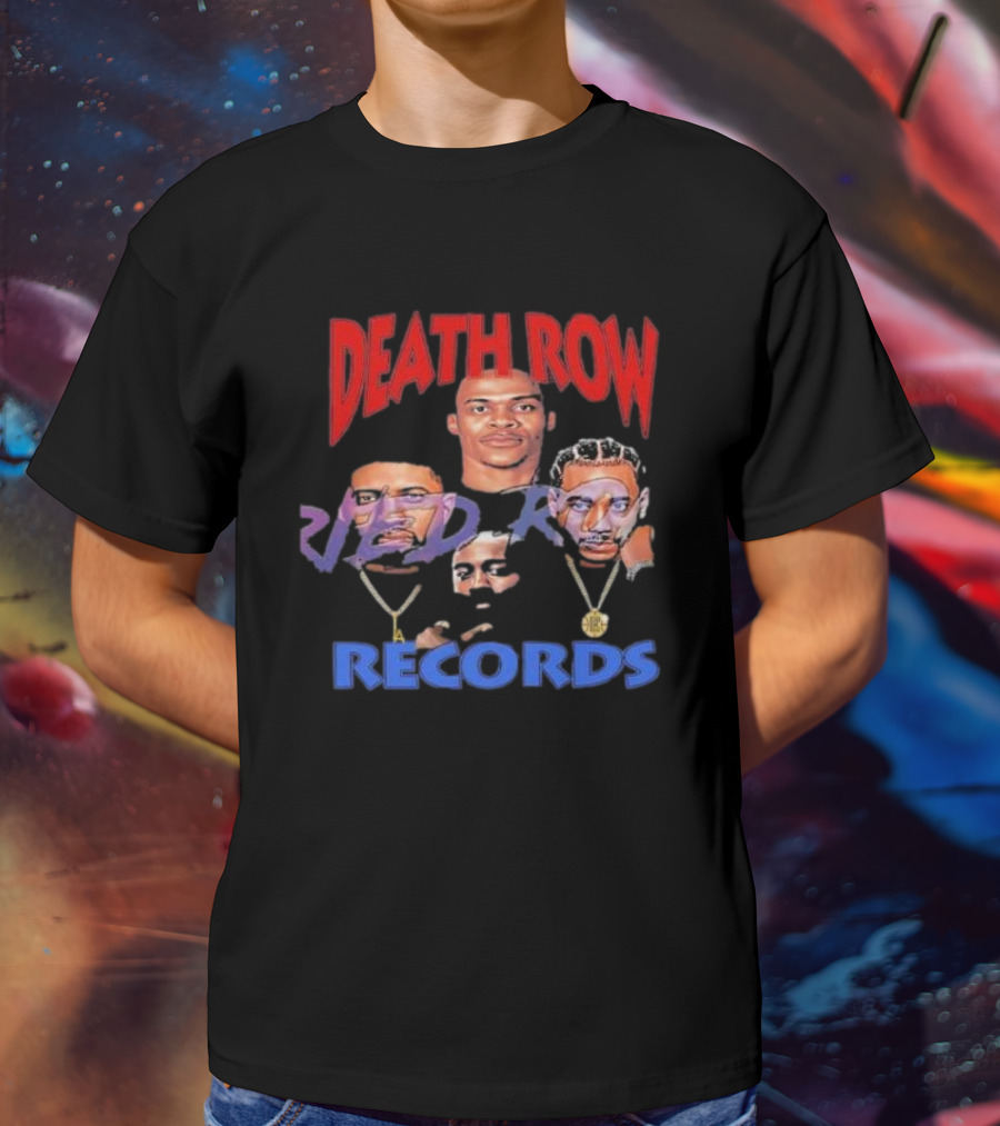 Death Row Records Russell Westbrook James Harden Paul George Kawhi Leonard Clippers T-Shirt