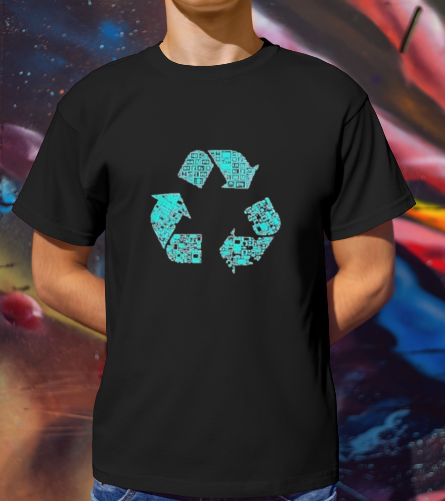 Earth Day Eco Recycling Circuit T-Shirt