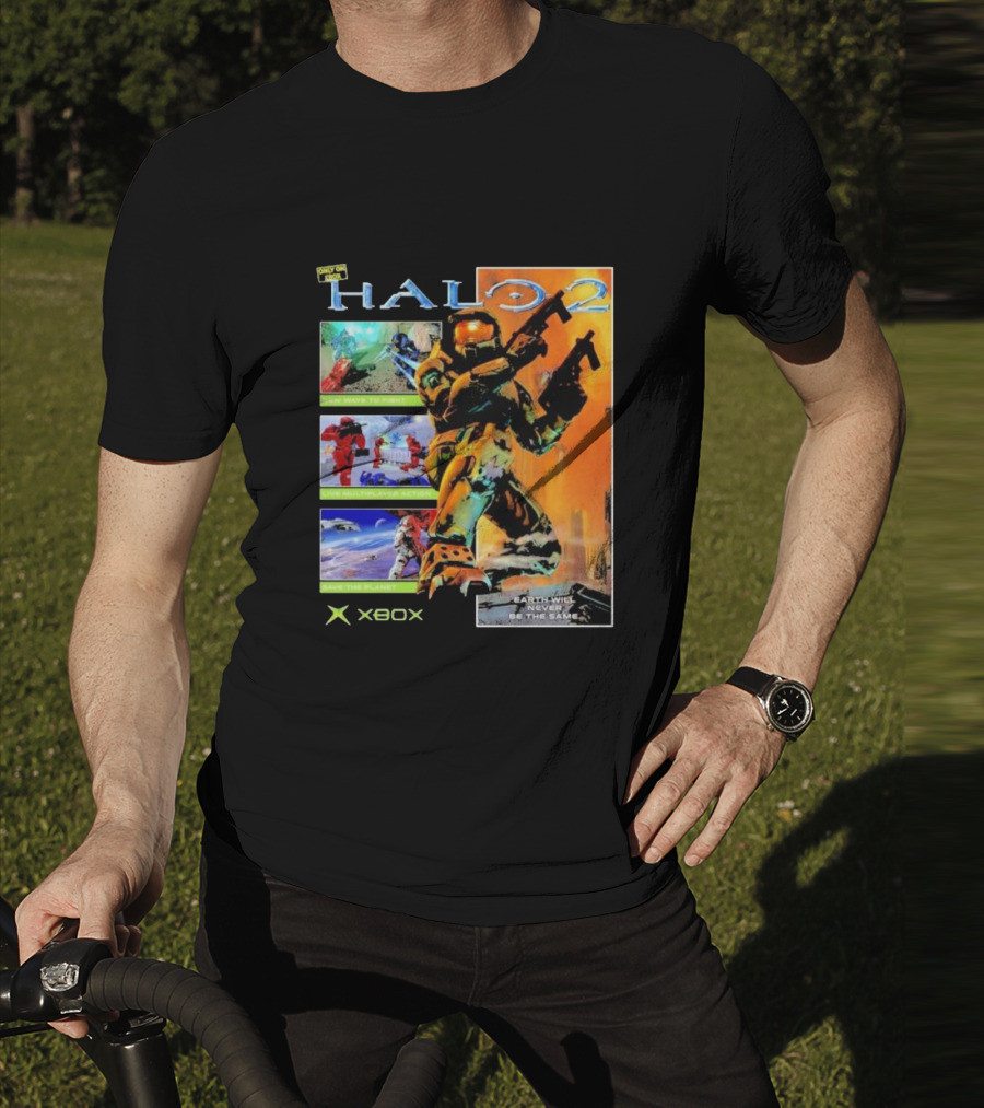 Halo 2 Master Chief Xbox Matchmaking Earth Will Never Be The Same T-Shirt