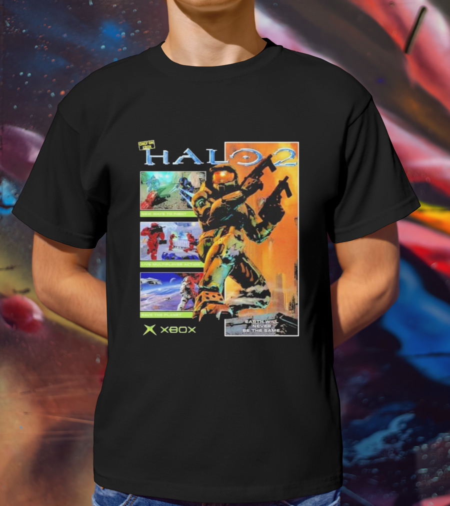 Halo 2 Master Chief Xbox Matchmaking Earth Will Never Be The Same T-Shirt
