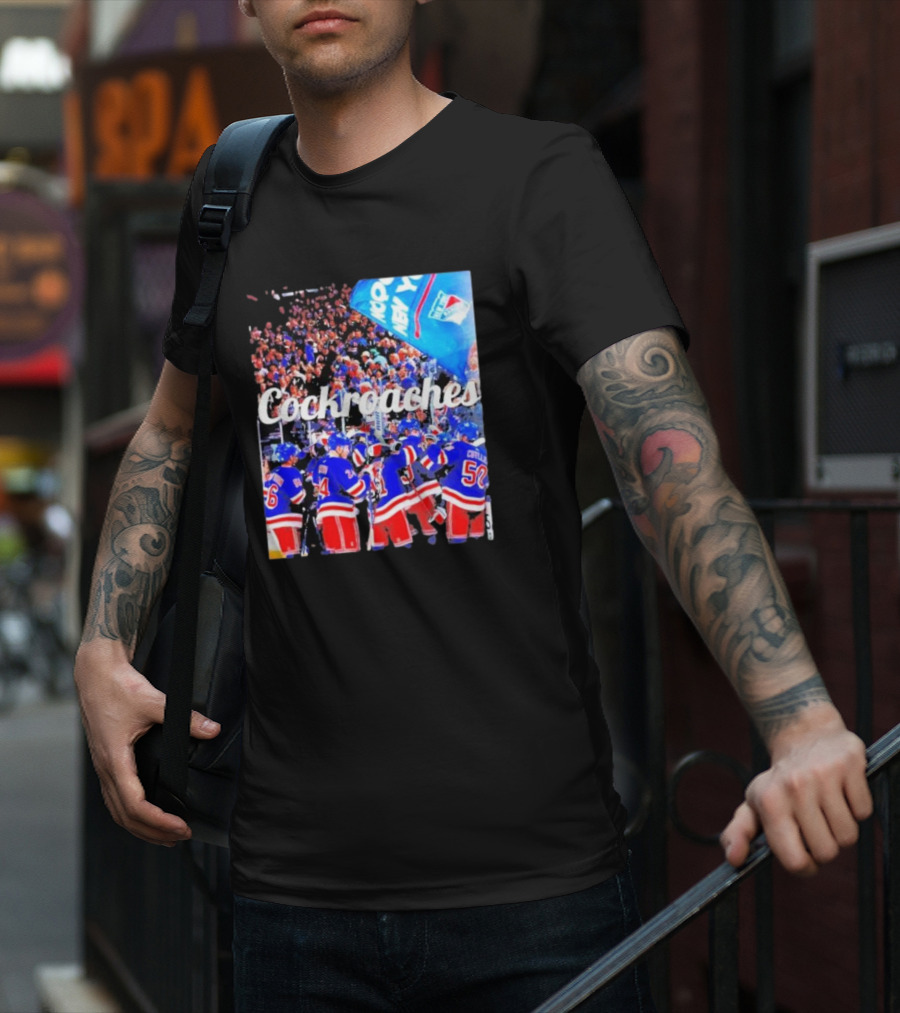 New York Rangers Cockroaches Fans Hockey Team T-Shirt