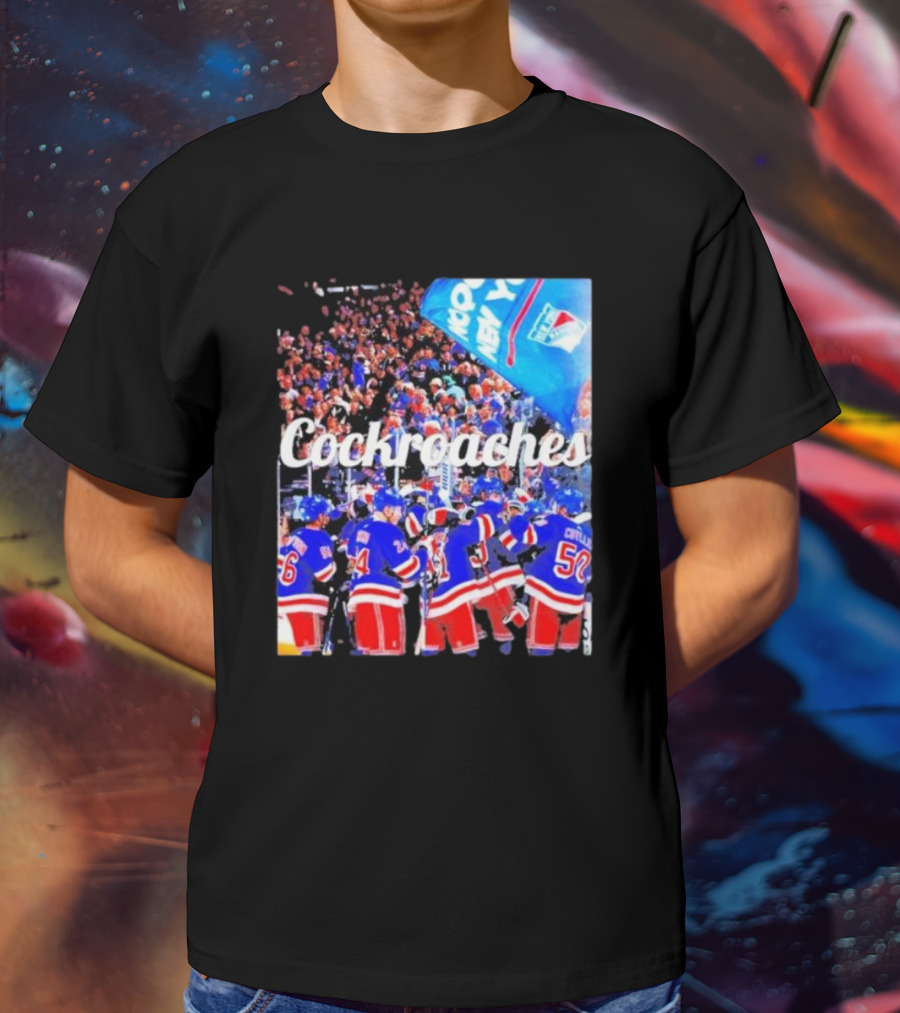 New York Rangers Cockroaches Fans Hockey Team T-Shirt