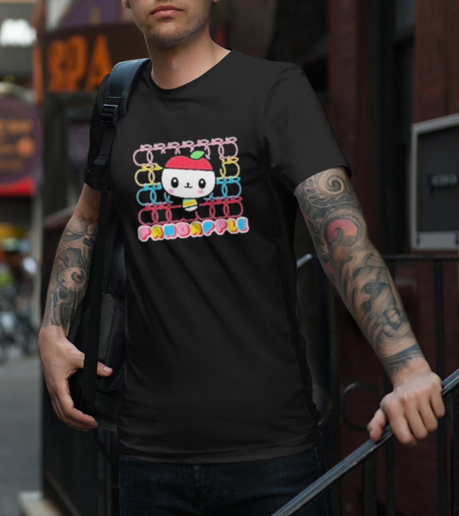 Pandapple Cute Apple Pattern Fever T-Shirt