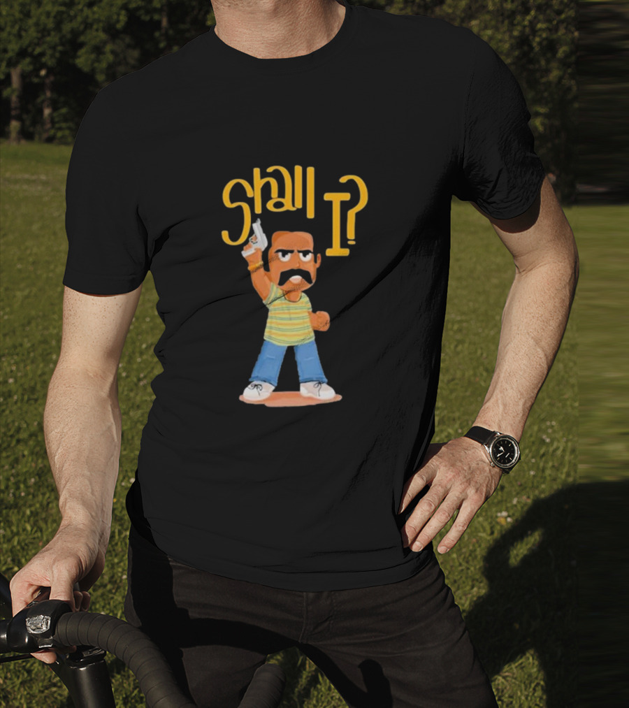 Shall I Amban Aavesham Character With Gun T-Shirt