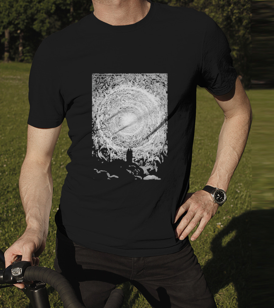 Zheani Worship The Spiritual Meat Grinder Celestial Swirling Vortex T-Shirt