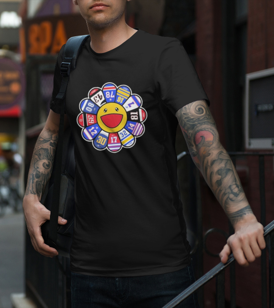 Buffalo Bills Player Numbers Smile Flower T-Shirt