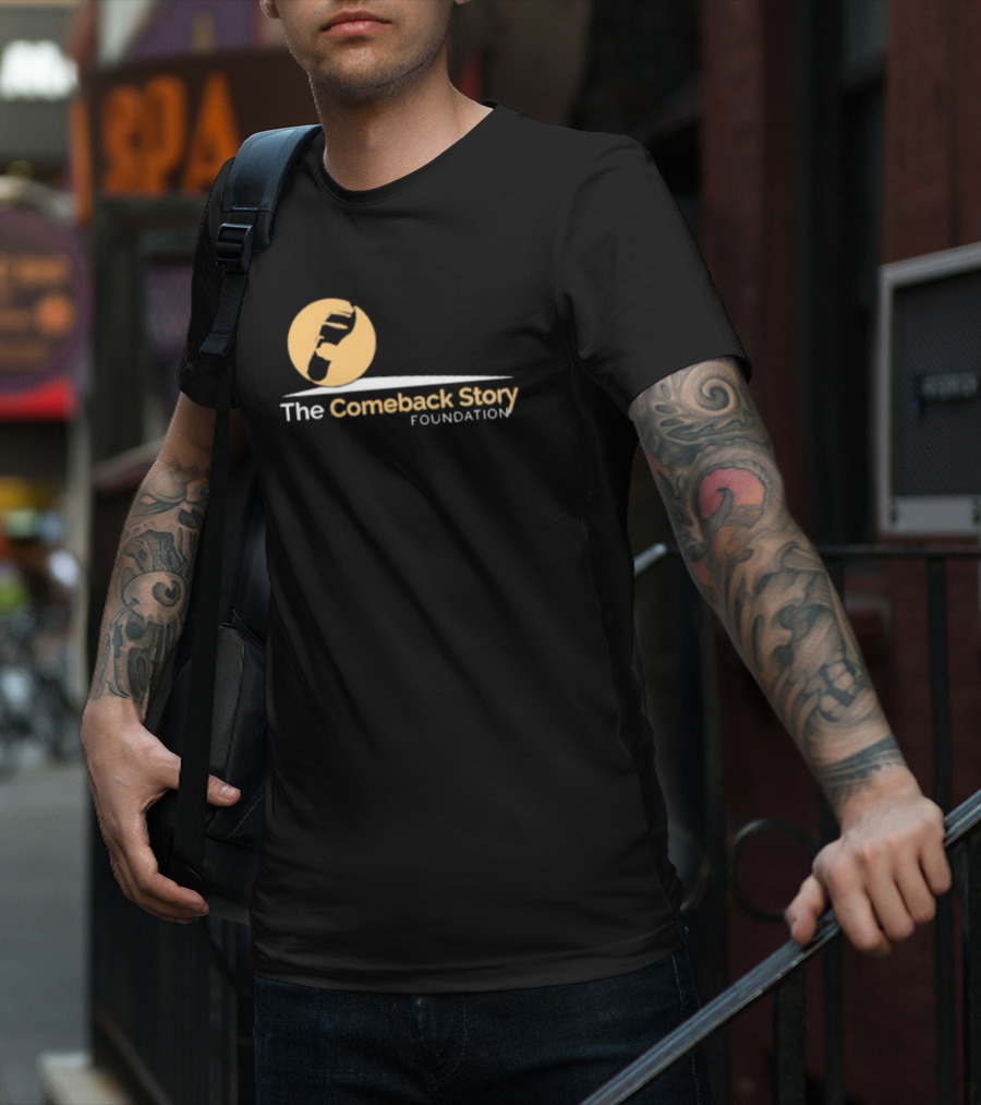 The Comeback Story Foundation Logo With Stomp Icon And Arc T-Shirt