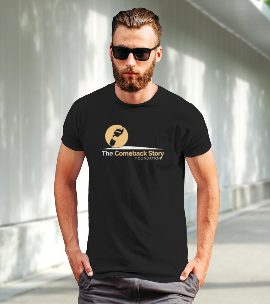 The Comeback Story Foundation Logo With Stomp Icon And Arc T-Shirt