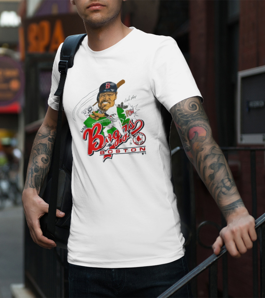 Wade Boggs Boston Red Sox Pow Baseball Signature HOF 2005 T-Shirt