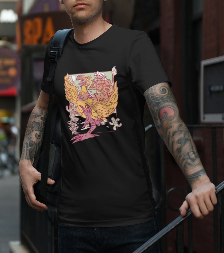 Canyon Rider Wolf And Chicken Desert Adventure The Yetee T-Shirt
