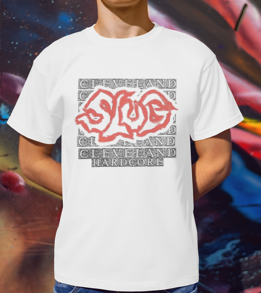 Cleveland Ohio Hardcore Slug Red Graffiti T-Shirt