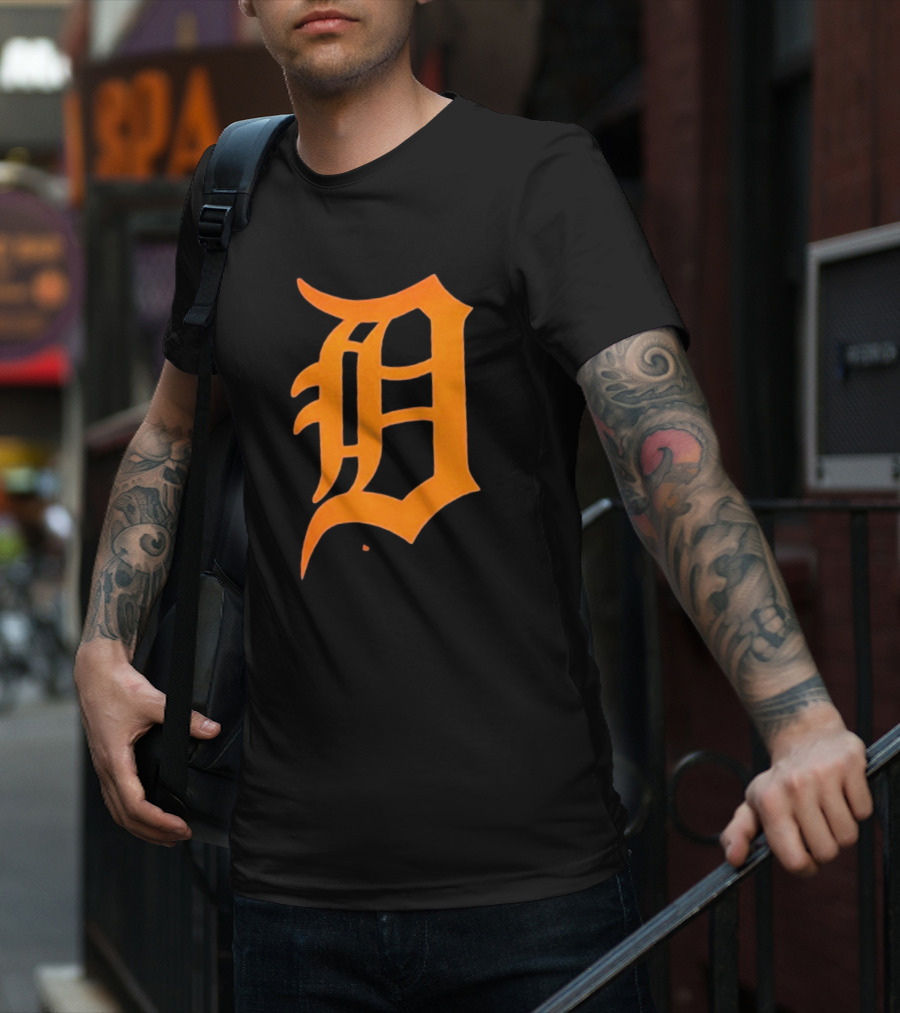 Detroit Tigers Big And Tall #1 Dad T-Shirt