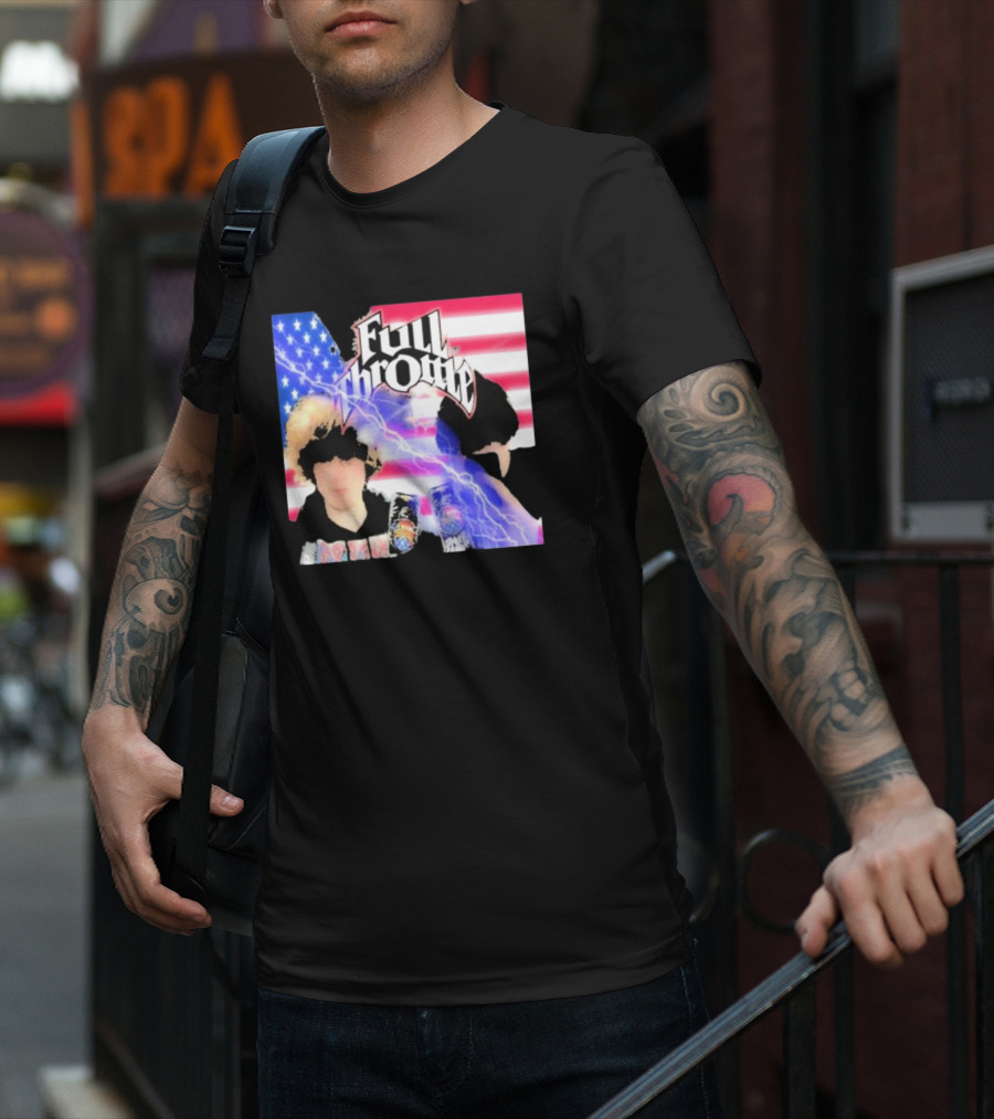 Full Throttle Stars And Stripes Energy Drink Lightning Burst T-Shirt