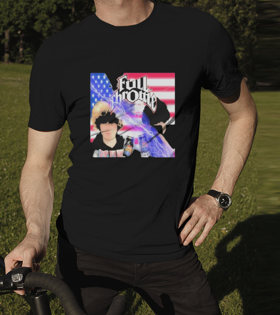 Full Throttle Stars And Stripes Energy Drink Lightning Burst T-Shirt