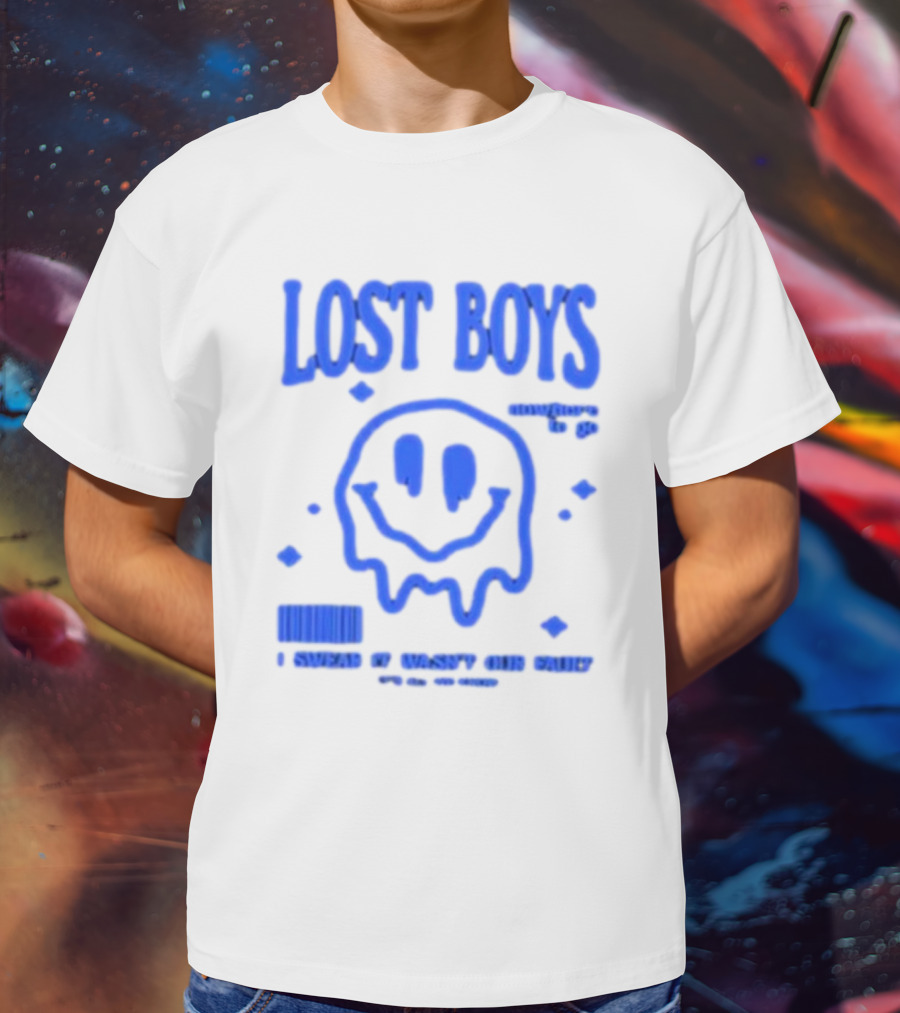Lost Boys Nowhere To Go Barcode I Swear It Wasn't Our Fault T-Shirt