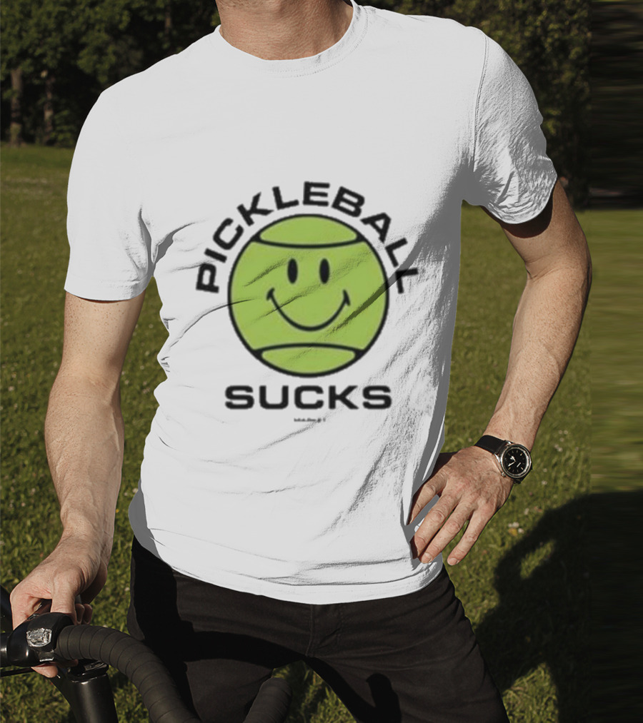 Smiley Face Pickleball Sucks T-Shirt