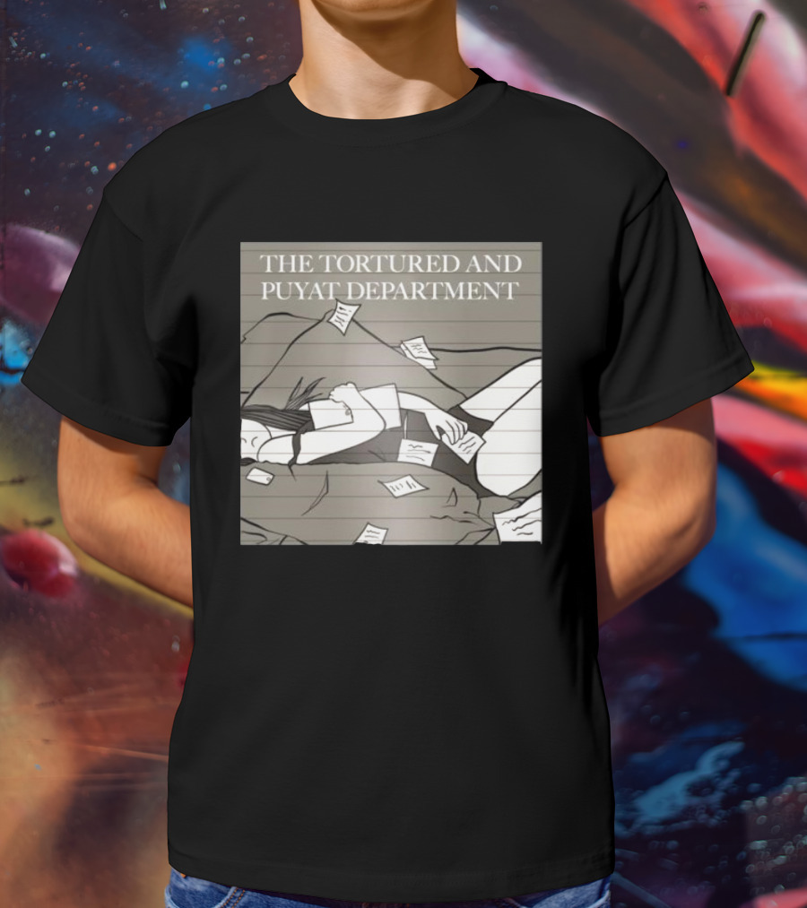 The Tortured And Puyat Department Sleepless Exhaustion Notebook Pages T-Shirt