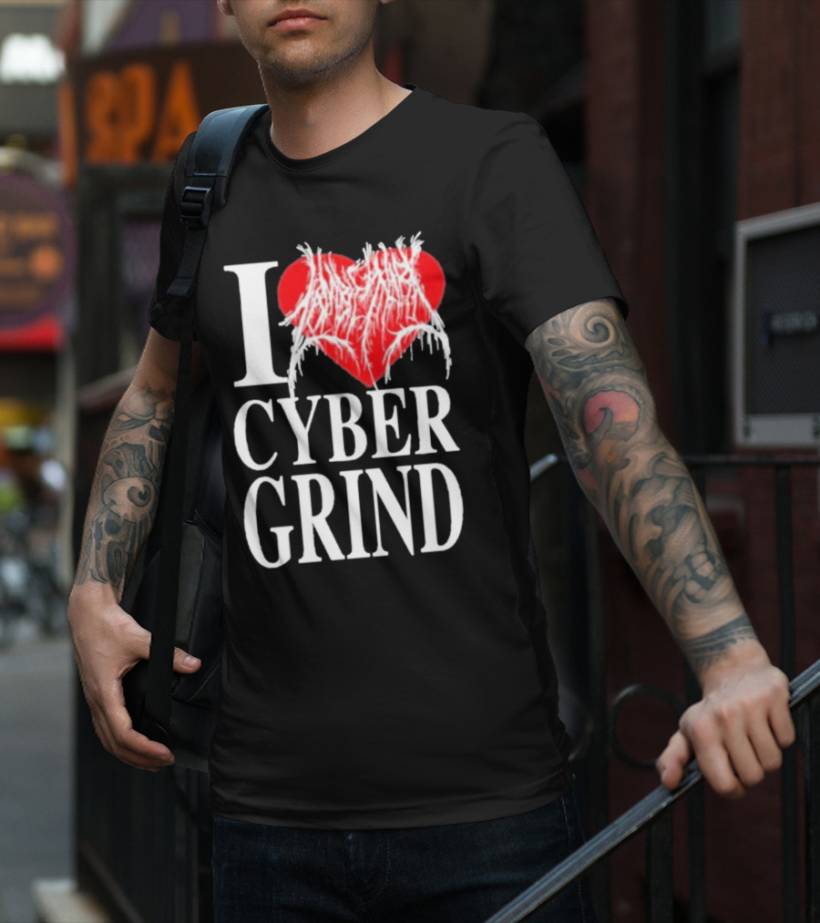 I Love Zombieshark Cybergrind T-Shirt