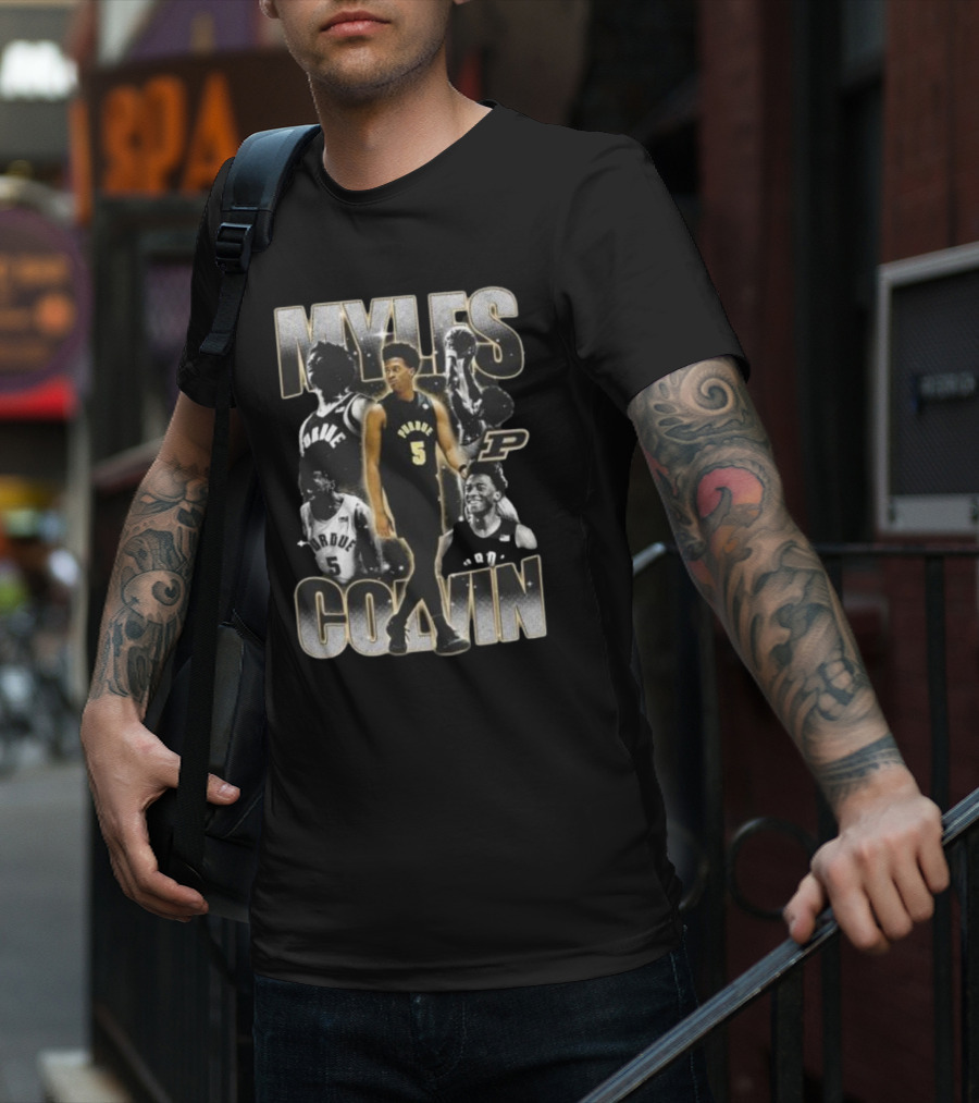 Myles Colvin Purdue Boilermakers Basketball Star Number 5 Streetwear T-Shirt