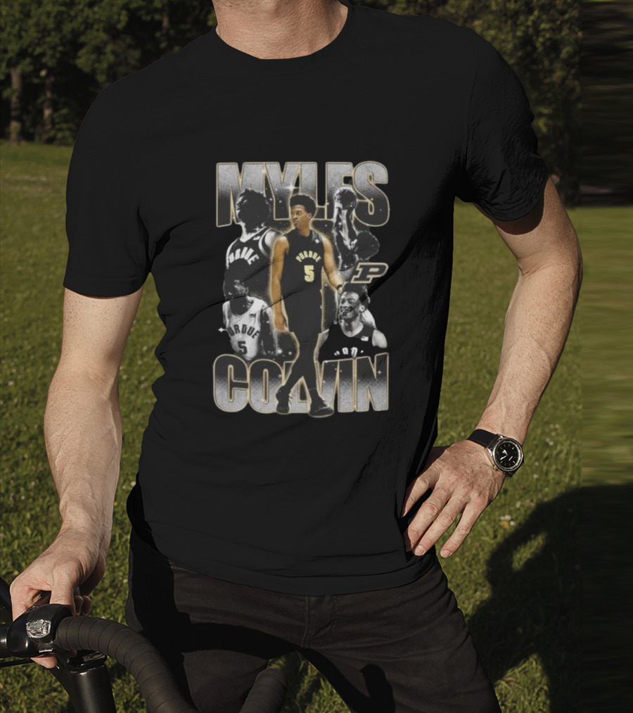 Myles Colvin Purdue Boilermakers Basketball Star Number 5 Streetwear T-Shirt
