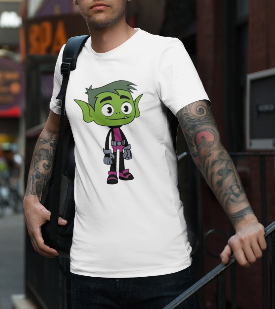 Ray William Johnson Wearing Teen Titans Beast Boy Character T-Shirt