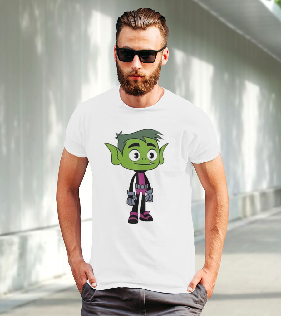 Ray William Johnson Wearing Teen Titans Beast Boy Character T-Shirt