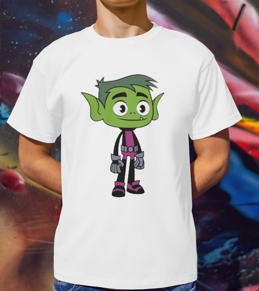 Ray William Johnson Wearing Teen Titans Beast Boy Character T-Shirt