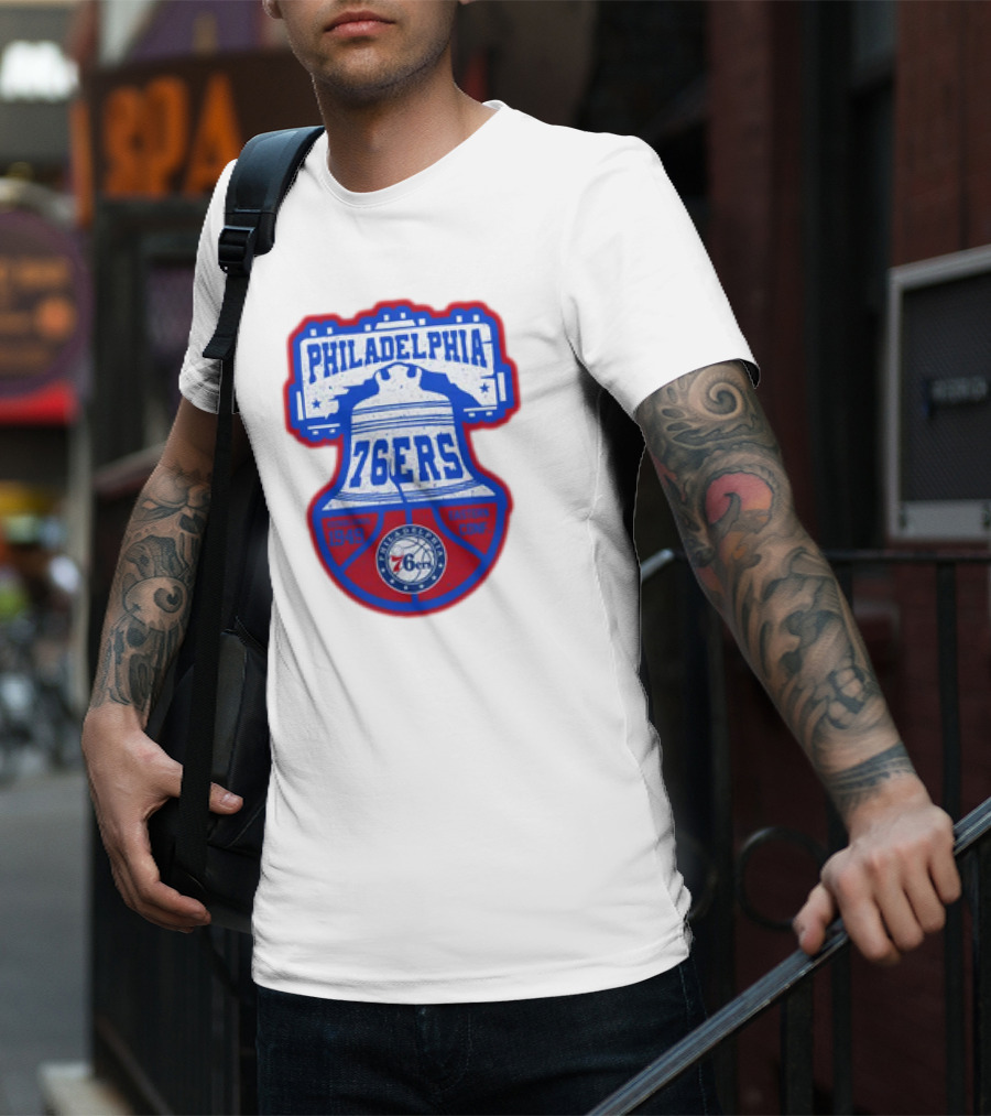 Philadelphia 76Ers 1949 Eastern Conference Liberty Bell T-Shirt