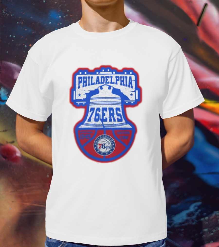 Philadelphia 76Ers 1949 Eastern Conference Liberty Bell T-Shirt