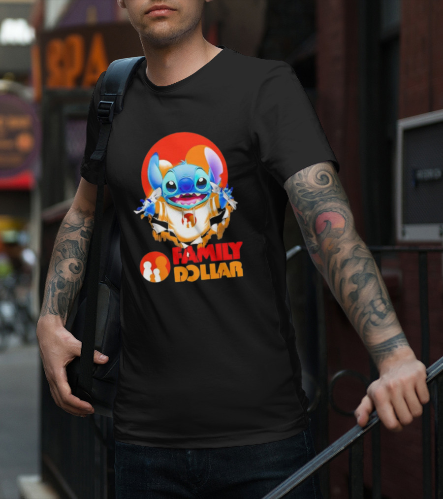 Stitch Family Dollar Logo Remix T-Shirt