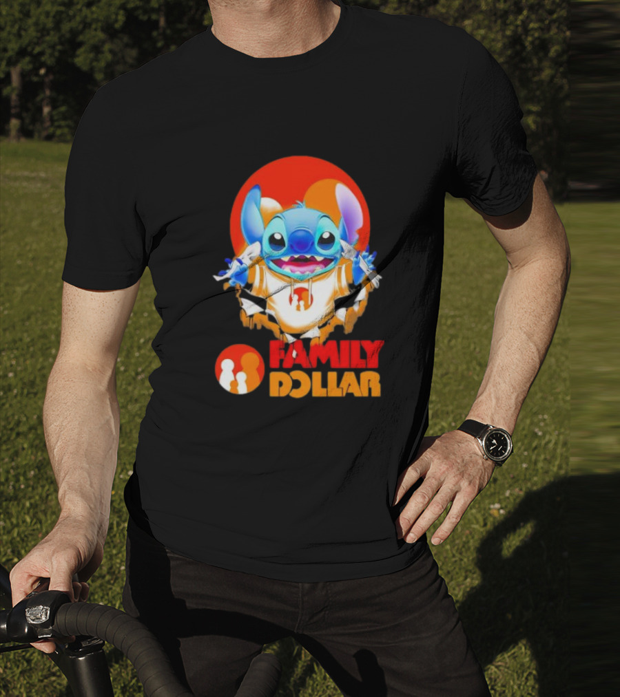 Stitch Family Dollar Logo Remix T-Shirt
