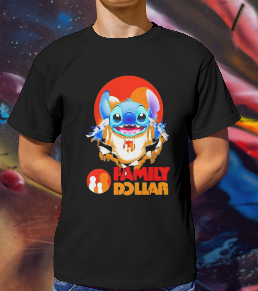 Stitch Family Dollar Logo Remix T-Shirt