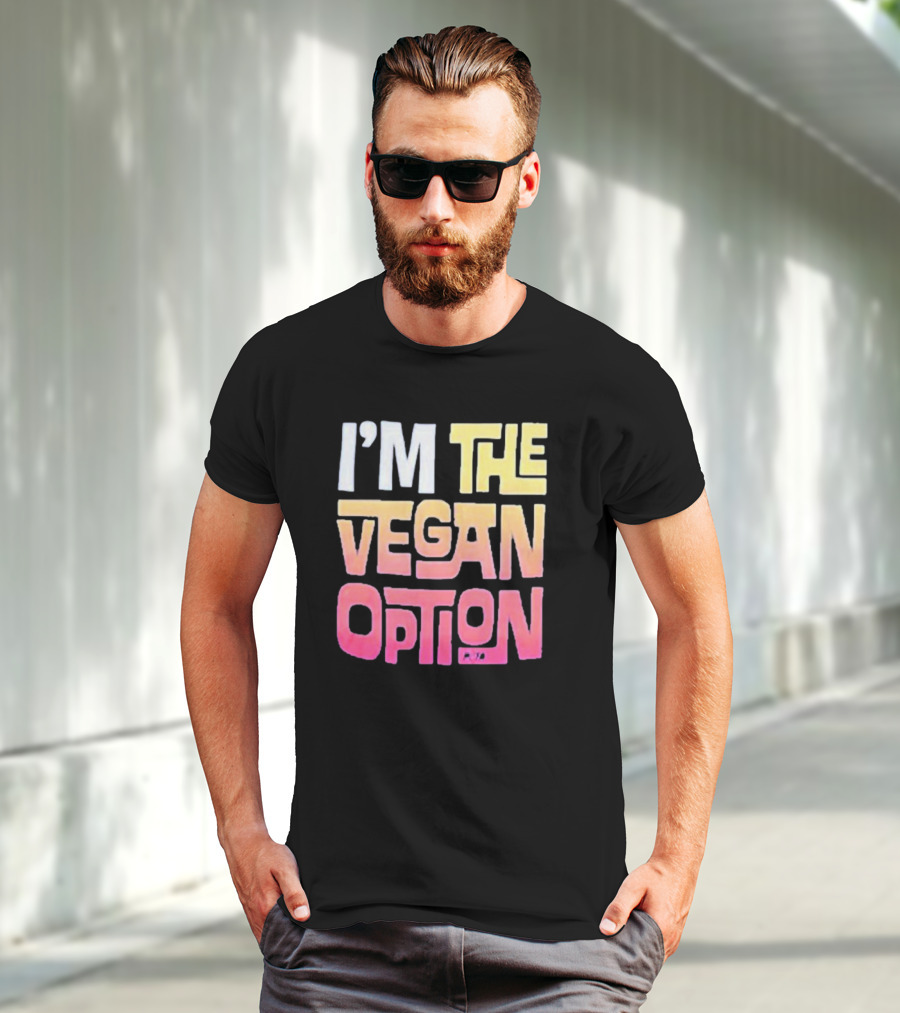 I’m The Vegan Option Gradient Text T-Shirt