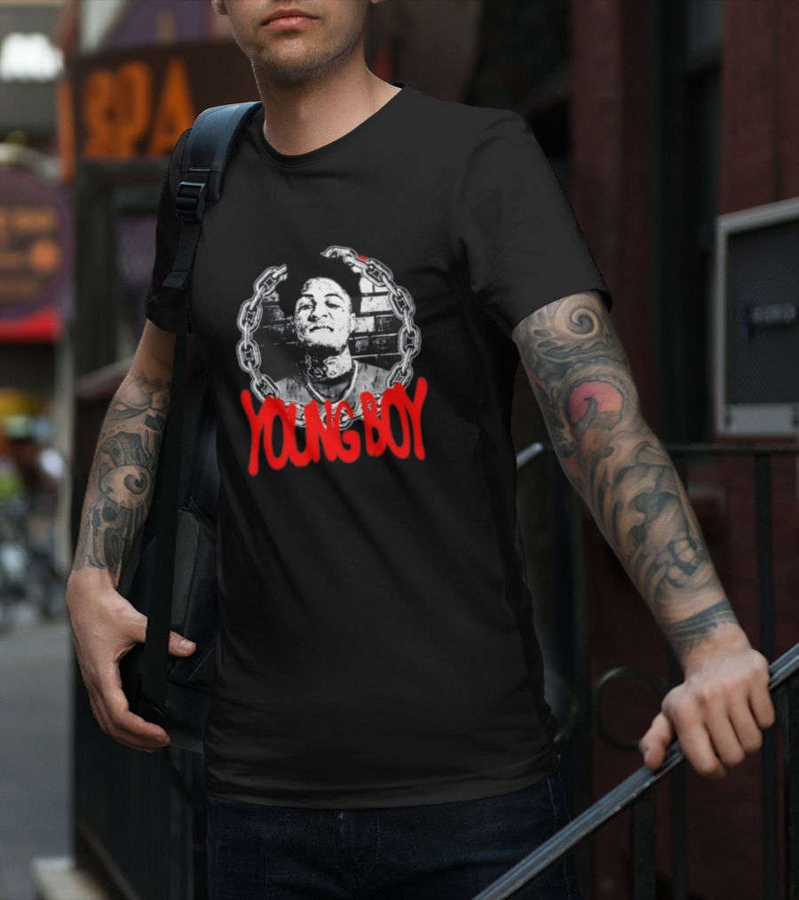 Never Broke Again Young Boy Chain T-Shirt