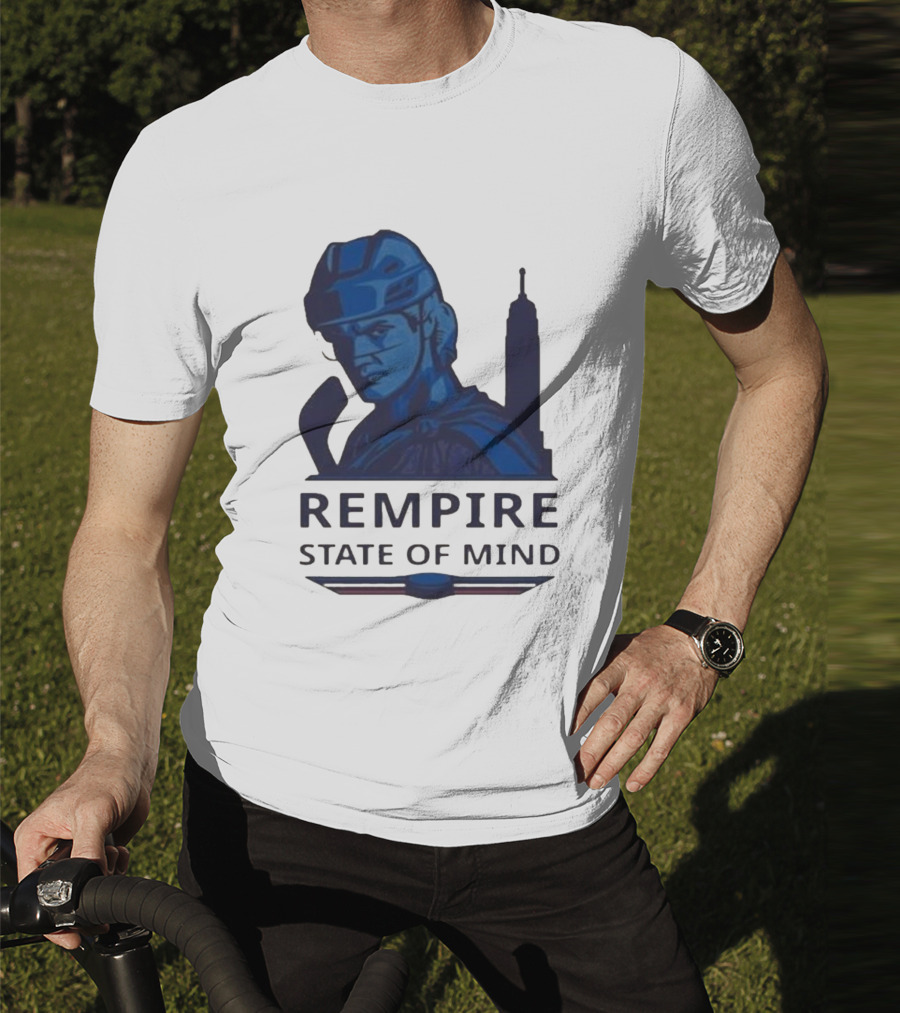 Rempire State Of Mind Matt Rempe New York Rangers Hockey Skyline T-Shirt