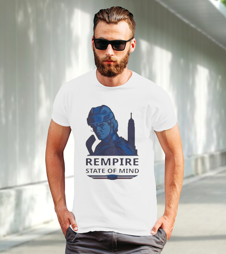 Rempire State Of Mind Matt Rempe New York Rangers Hockey Skyline T-Shirt
