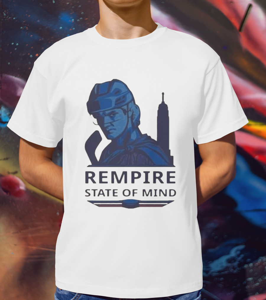 Rempire State Of Mind Matt Rempe New York Rangers Hockey Skyline T-Shirt