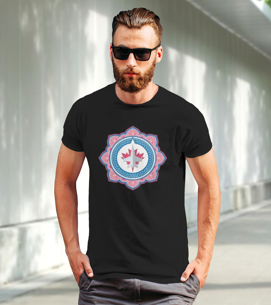 Winnipeg Jets South Asian Heritage Mandala T-Shirt