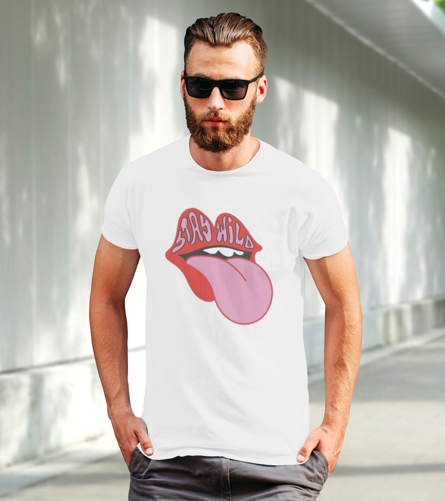 Stay Wild Lips Tongue T-Shirt
