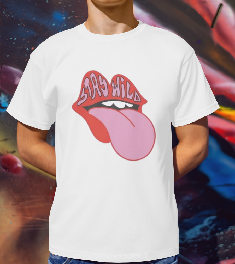 Stay Wild Lips Tongue T-Shirt