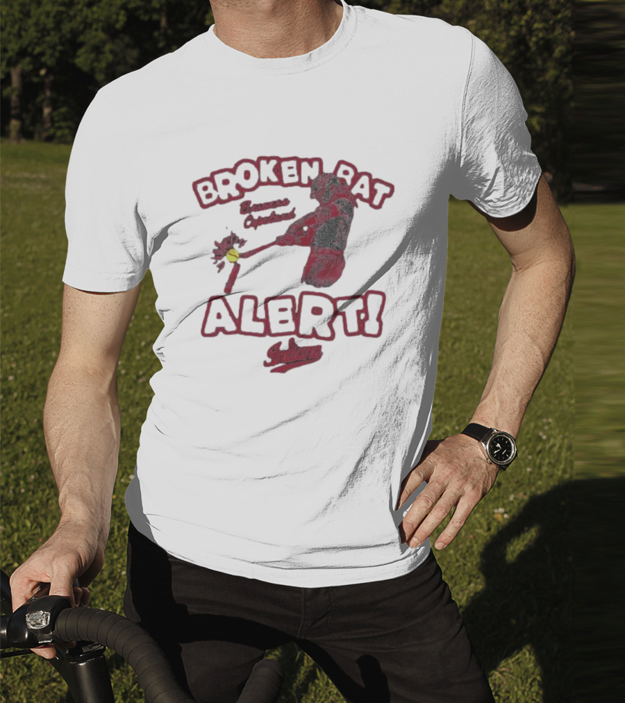 Broken Bat Alert Brianna Copeland Indiana Baseball Swing T-Shirt