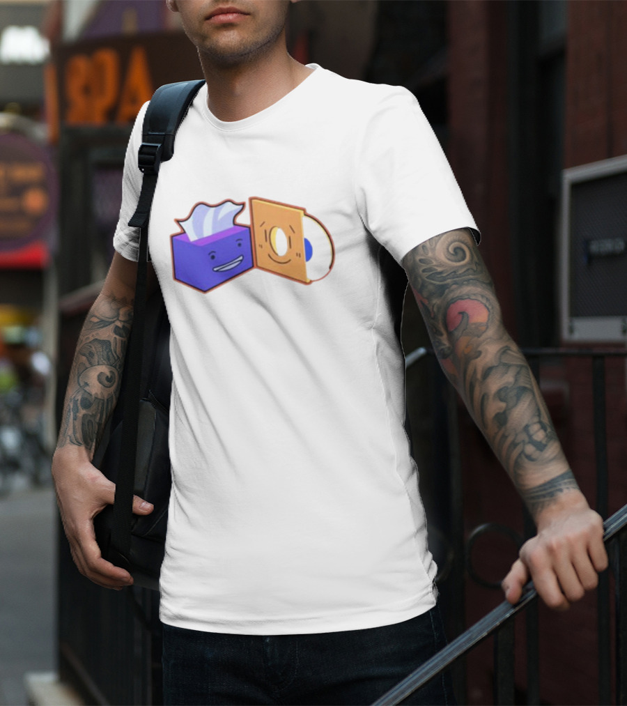 Burner The Strangers Tissue And Vinyl Record Faces T-Shirt