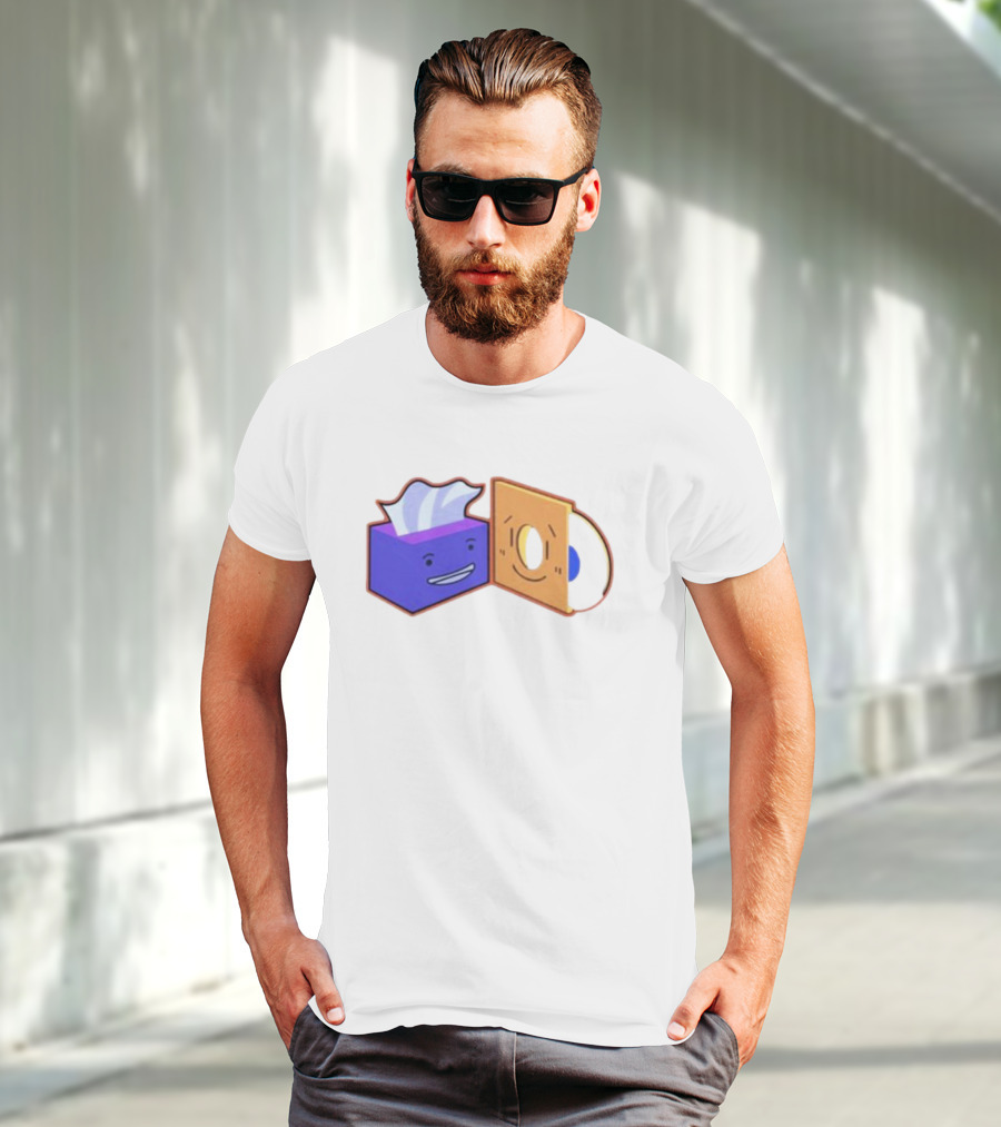 Burner The Strangers Tissue And Vinyl Record Faces T-Shirt