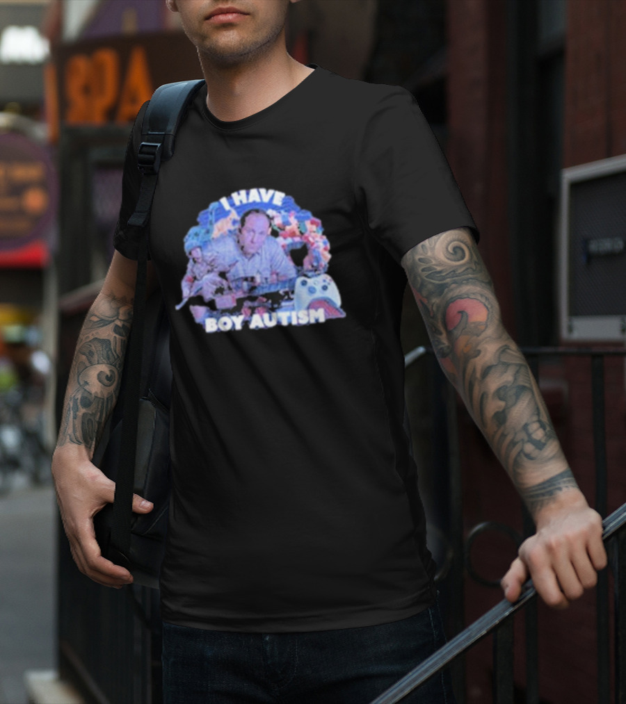 I HAVE BOY AUTISM Gaming Blocks And Toys T-Shirt