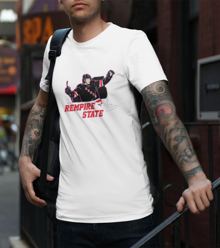 Rempire State Hockey Player Celebration Matt Rempe T-Shirt