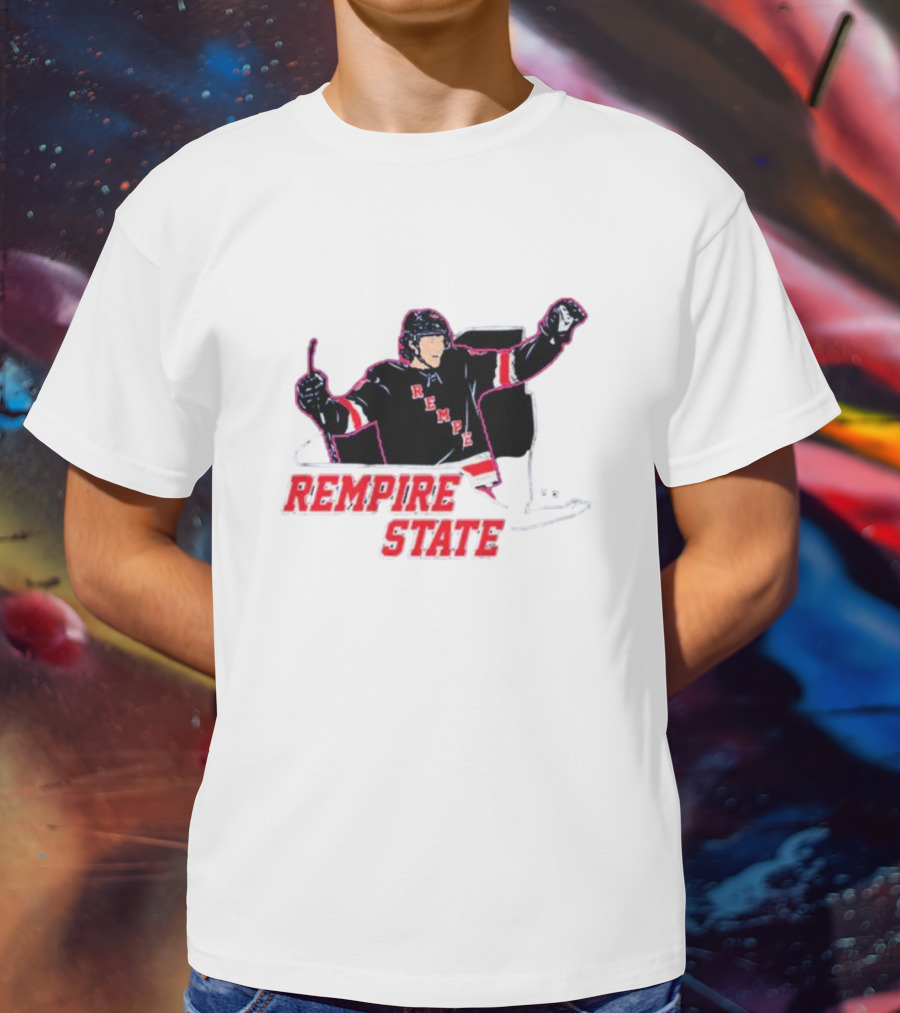 Rempire State Hockey Player Celebration Matt Rempe T-Shirt