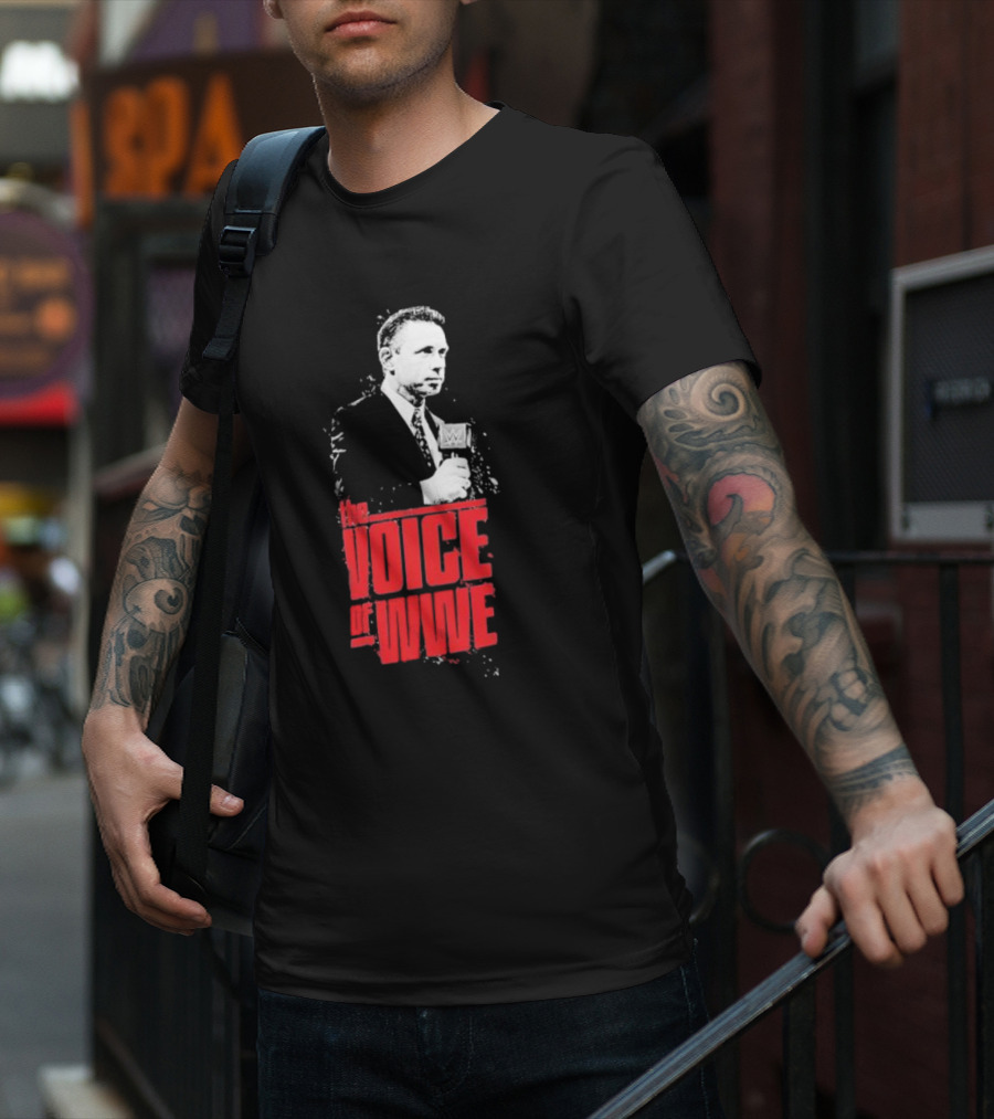 Michael Cole The Voice Of WWE Microphone T-Shirt