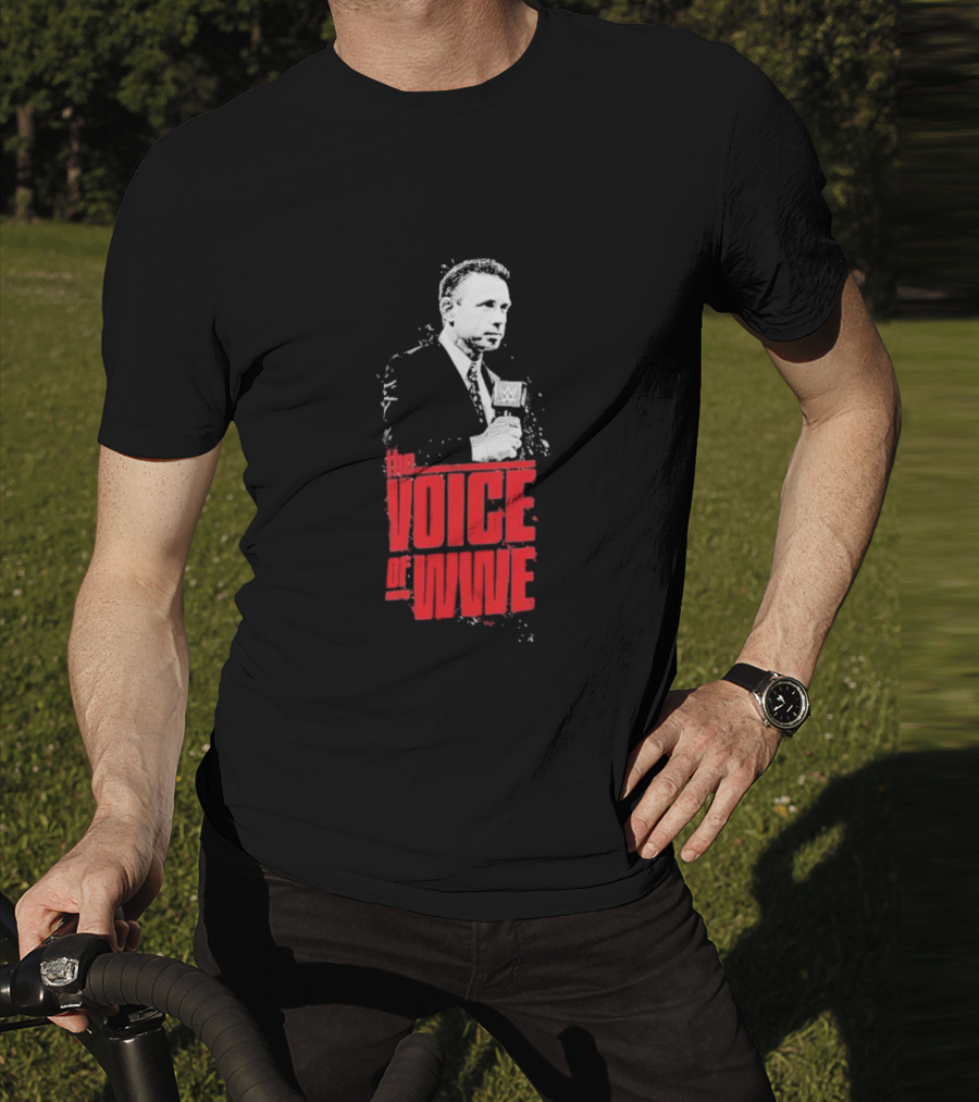 Michael Cole The Voice Of WWE Microphone T-Shirt