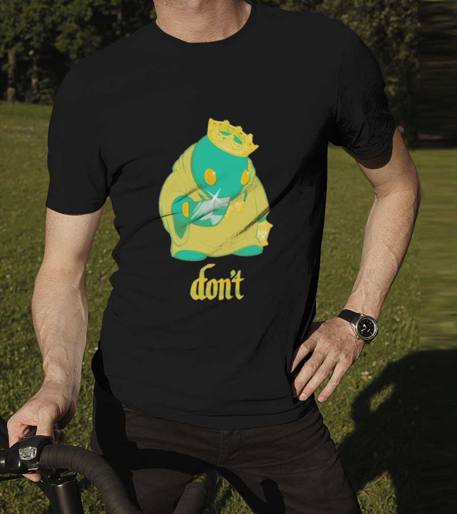 The Yetee King Don’t Green Creature With Crown And Crystal T-Shirt