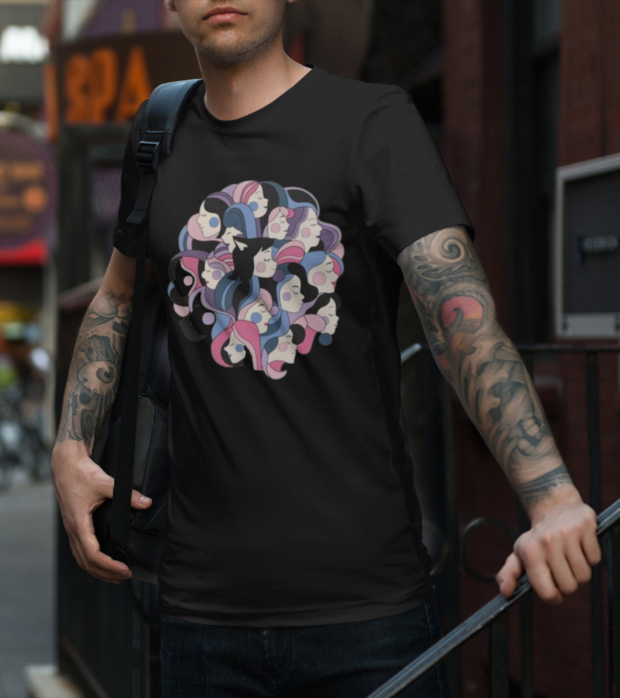 Women’s Day Mewtripled Multicolored T-Shirt